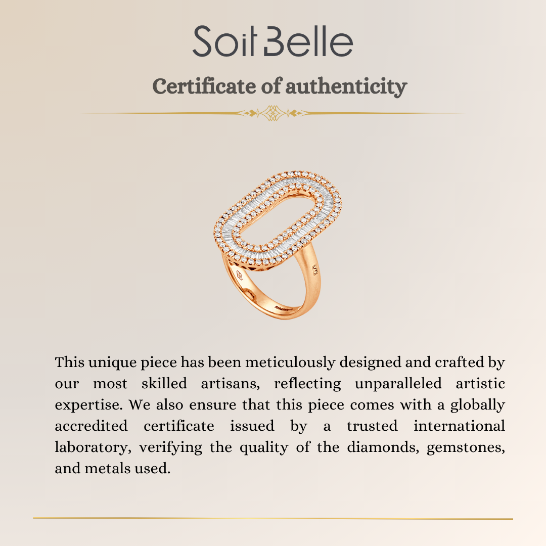Rose Gold Diamond Statement Ring