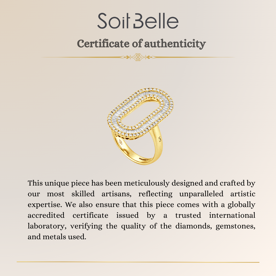 Yellow Gold Diamond Statement Ring