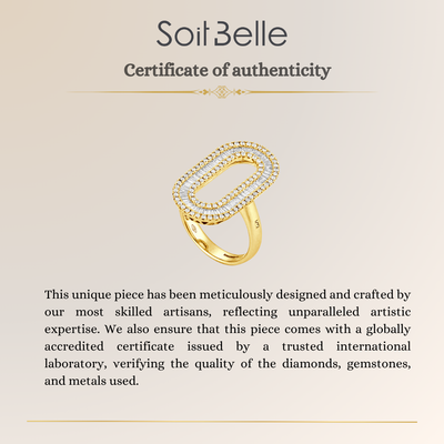 Yellow Gold Diamond Statement Ring
