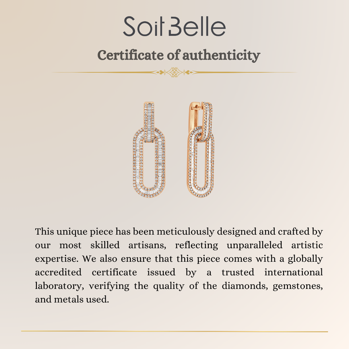  Diamond Link Earrings