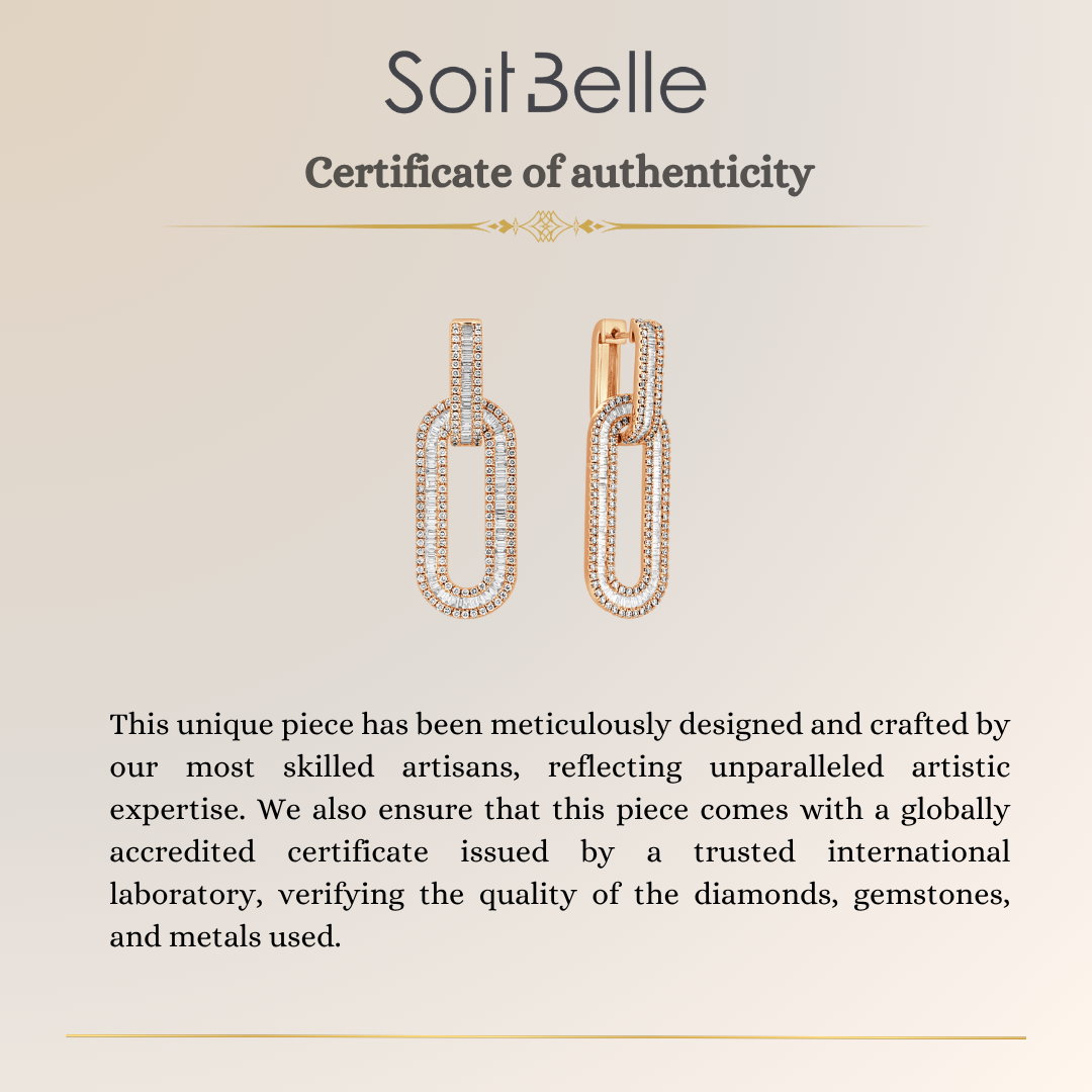  Diamond Link Earrings