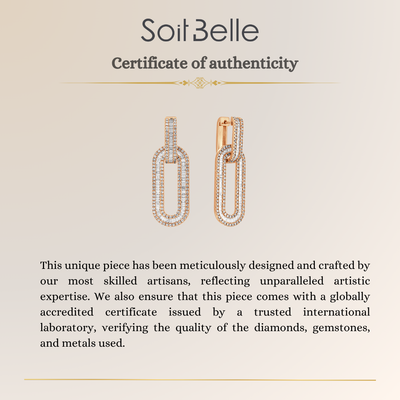  Diamond Link Earrings