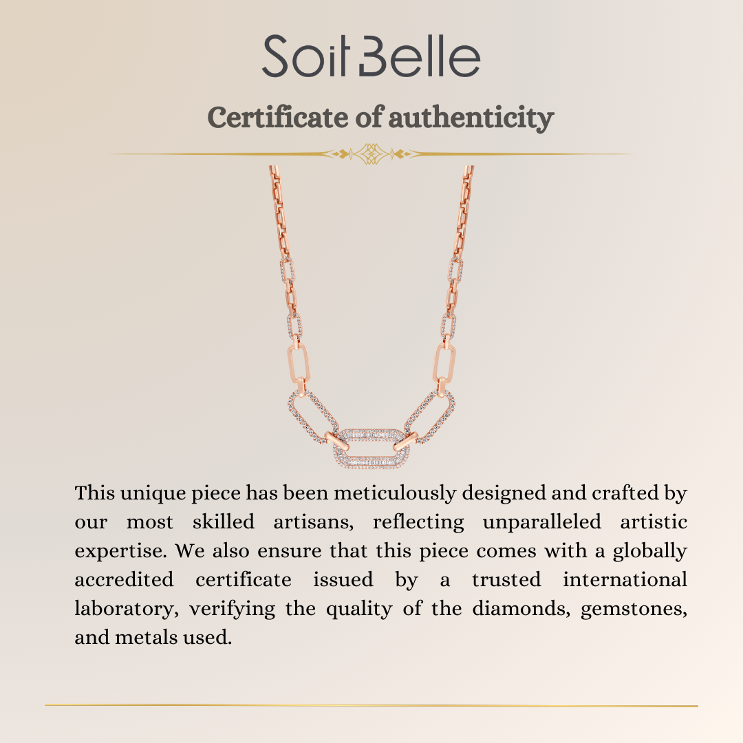 Rose Gold Diamond Necklace
