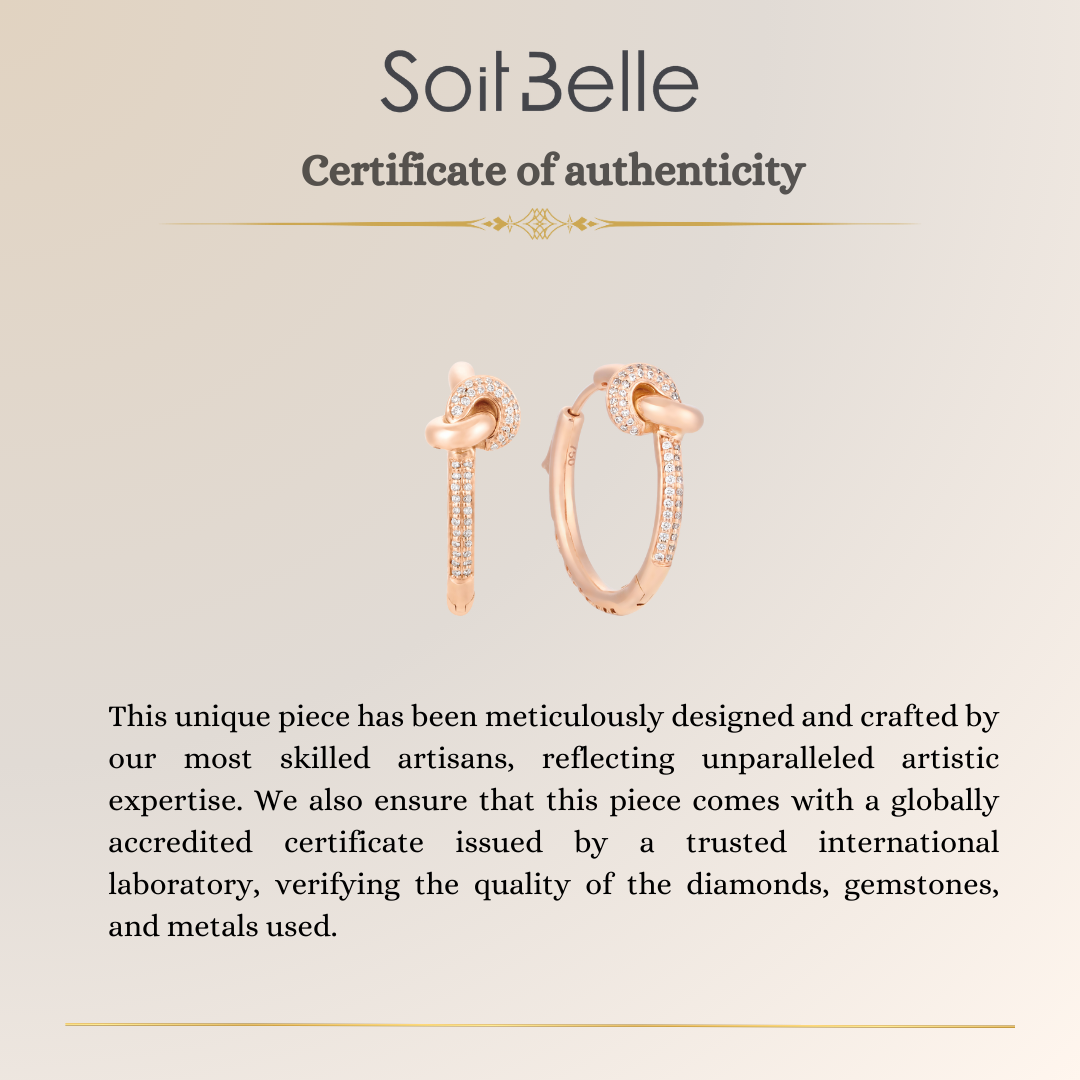 Rose Gold Diamond Earrings