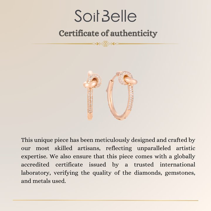 Rose Gold Diamond Earrings
