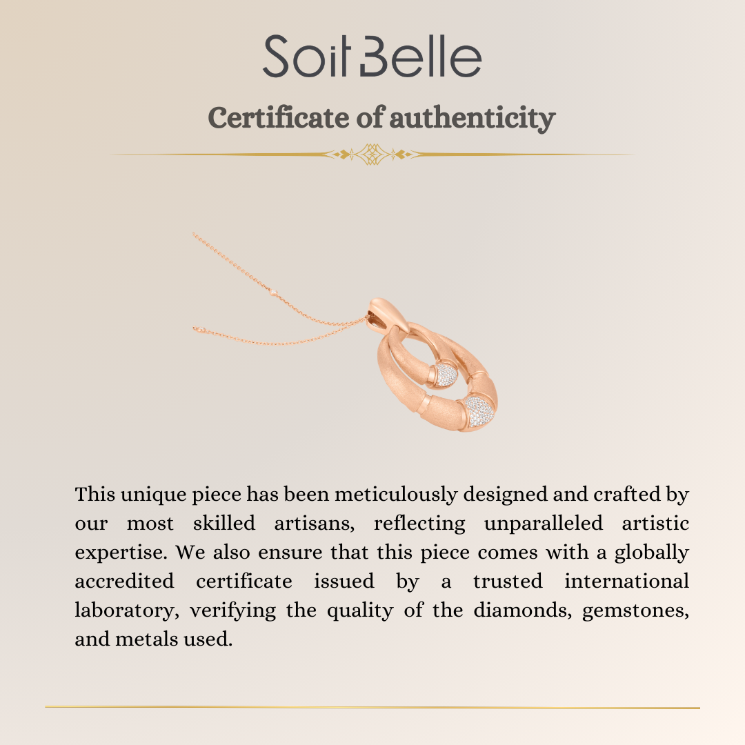 Rose Gold Frosted Pendant