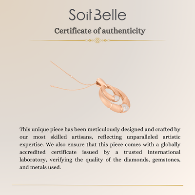 Rose Gold Frosted Pendant