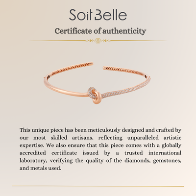 ETOILE Rose Gold Radiant Infinity Knot Diamond Choker