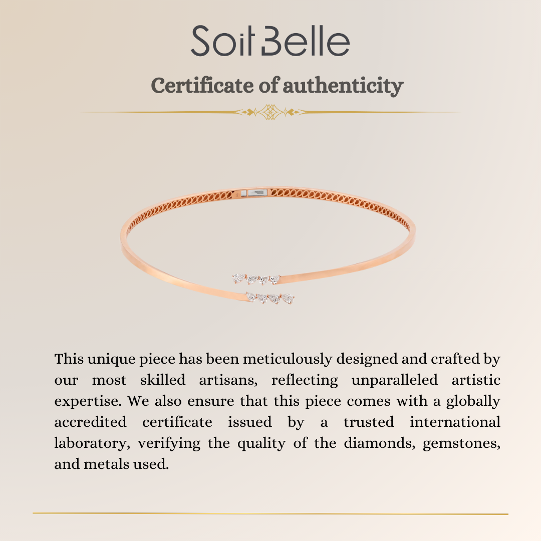 ETOILE Rose Gold Starlight Diamond Open Choker