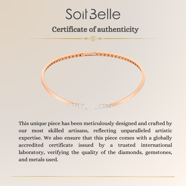 Rose Gold Marquise Diamond Necklace