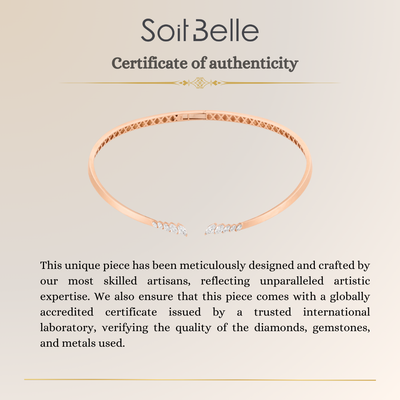 ETOILE Rose Gold Celestial Marquise Diamond Necklace
