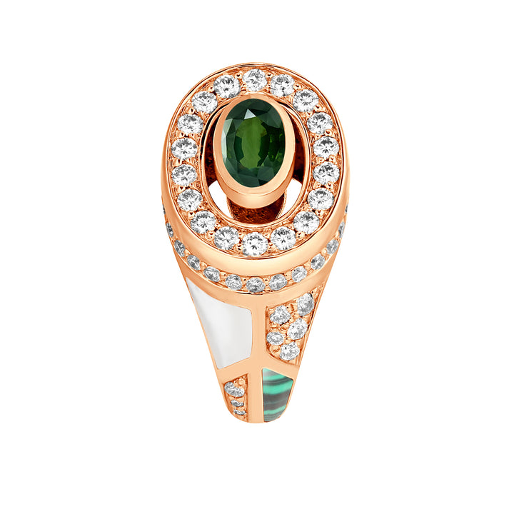 italian crafted luxury green gemstone earrings