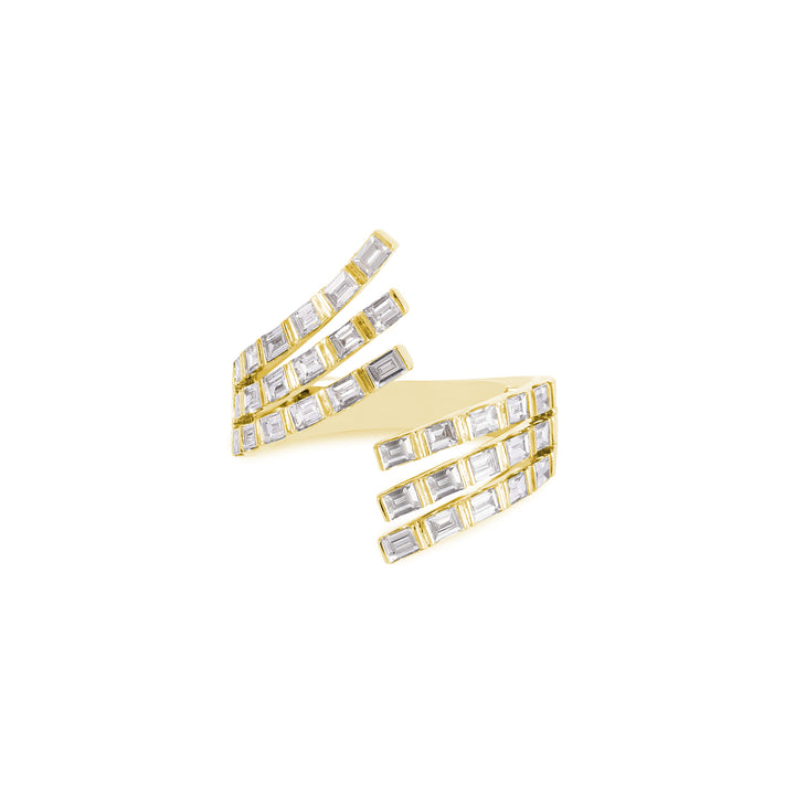 DILARA Yellow Gold Baguette Diamond Ring