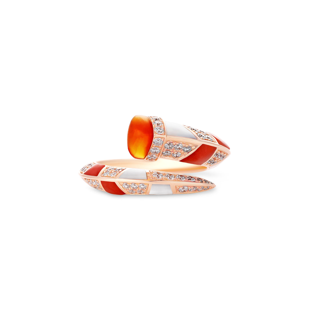 luxury cabochon opal diamond ring