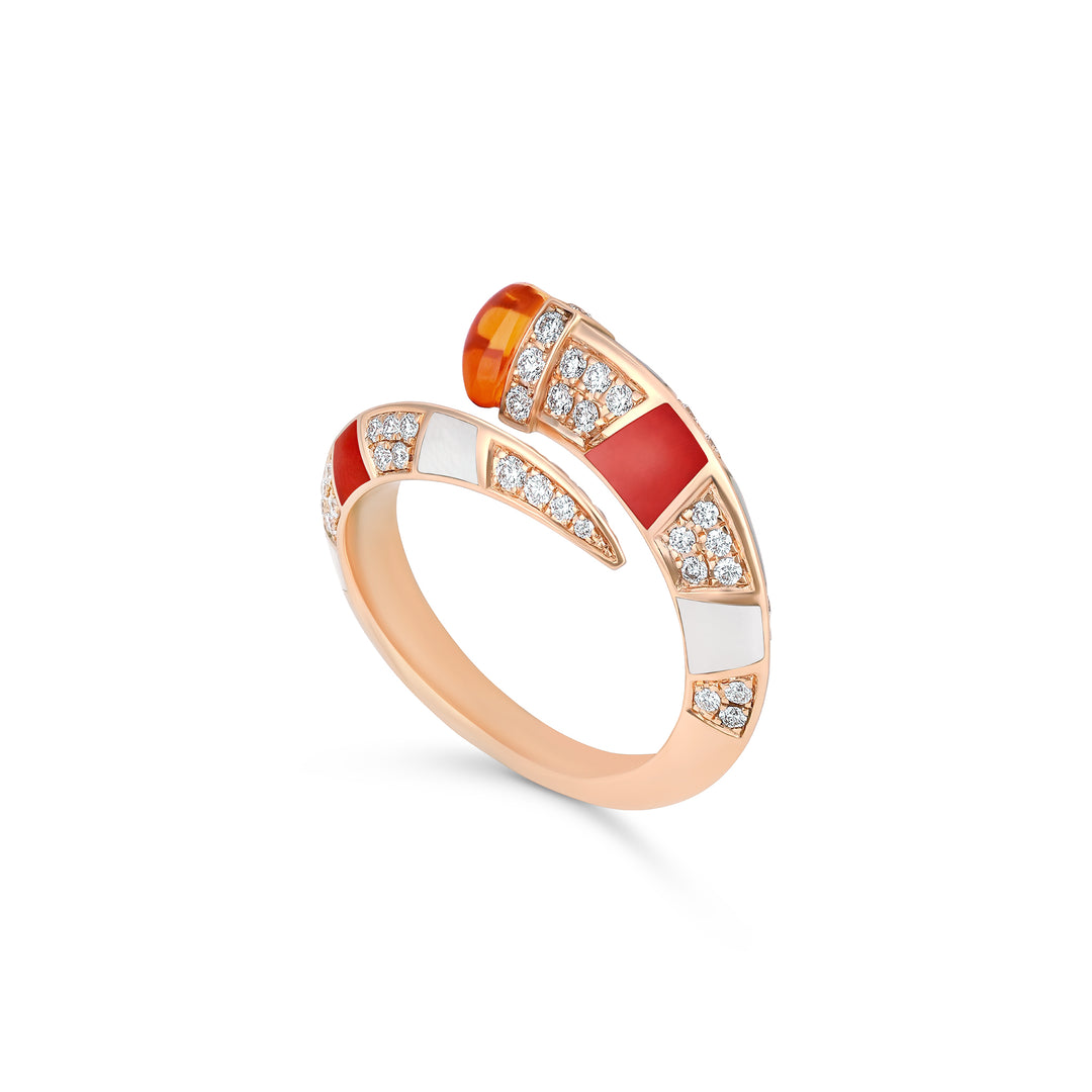 luxury cabochon opal diamond ring