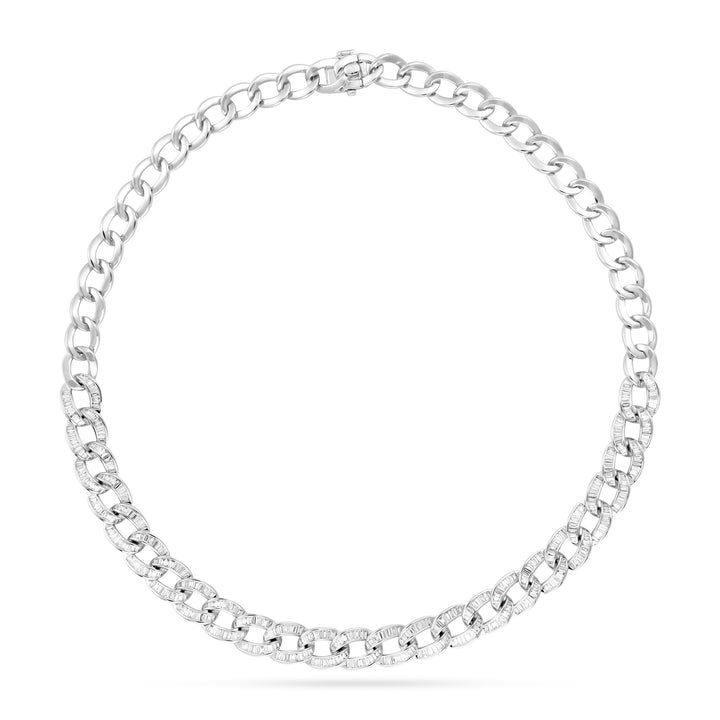 Diamond Baguette Necklace
