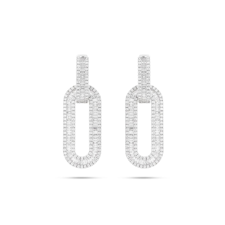 White Gold Diamond Earrings