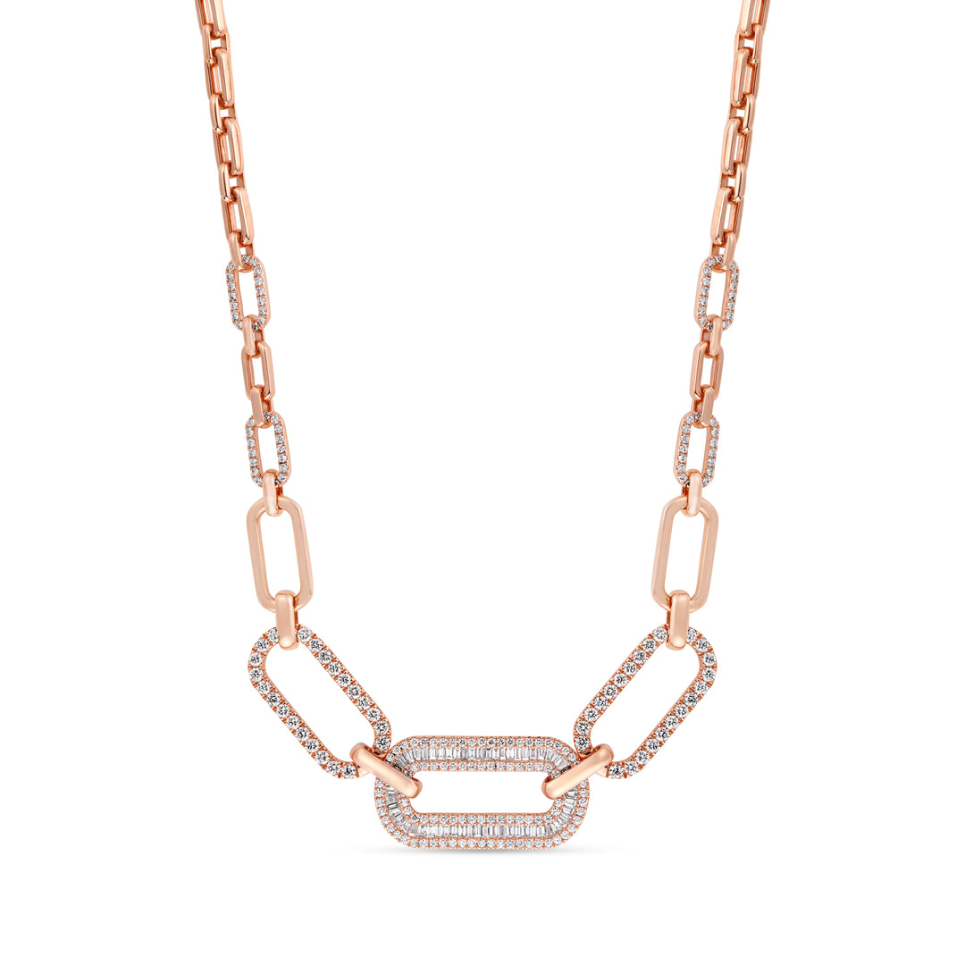 Rose Gold Diamond Necklace
