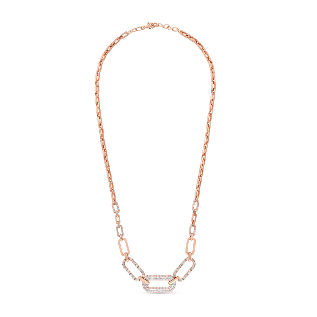 Rose Gold Diamond Necklace