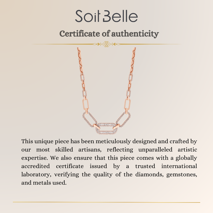 Rose Gold Diamond Necklace