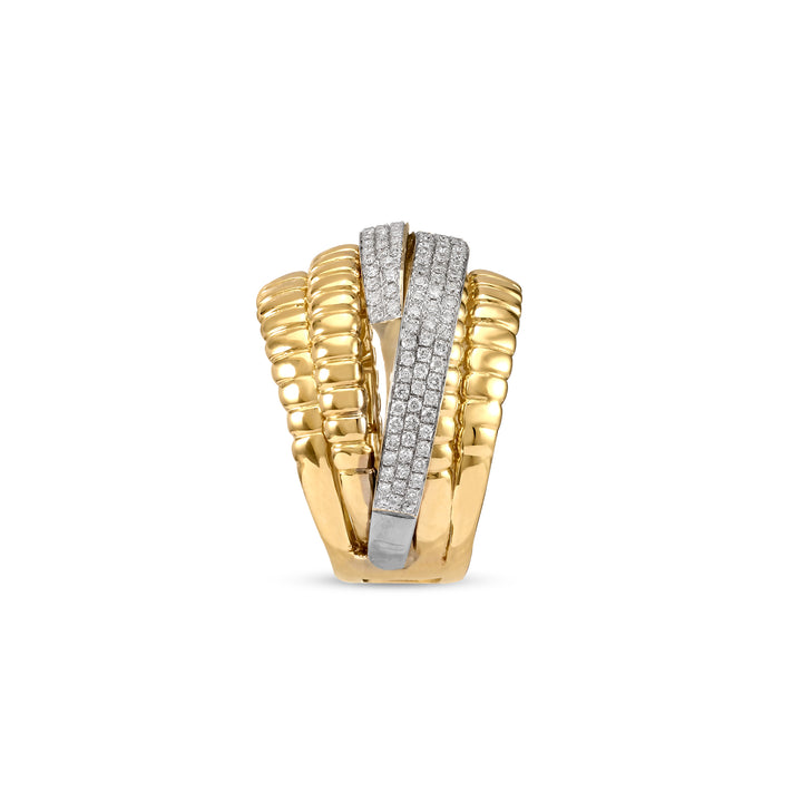 Lucien Overlapping Diamond Ring