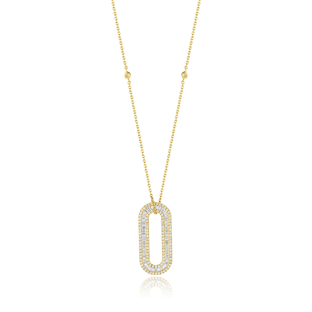 Yellow Gold Diamond Statement Pendant