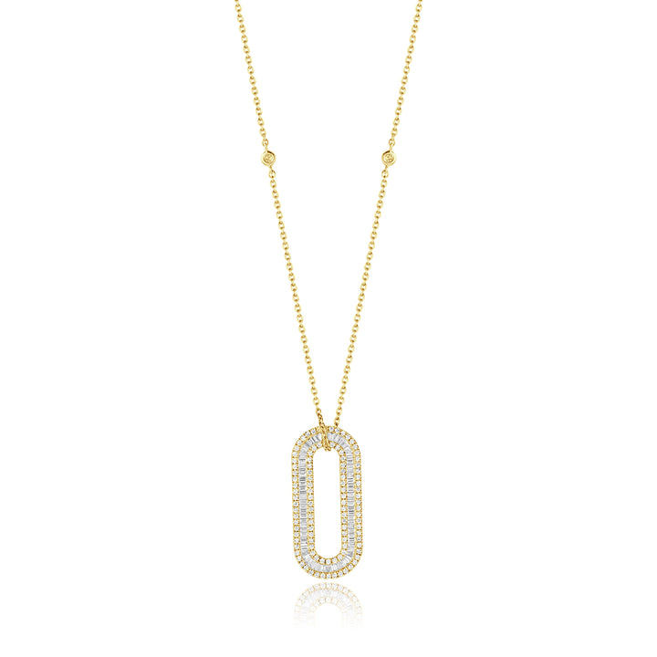 Yellow Gold Diamond Statement Pendant