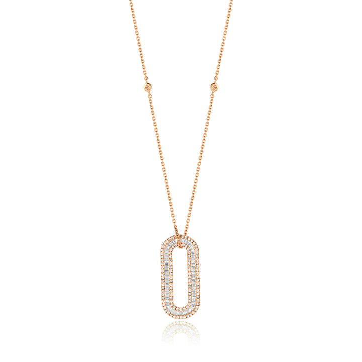 Rose Gold Diamond Statement Pendant