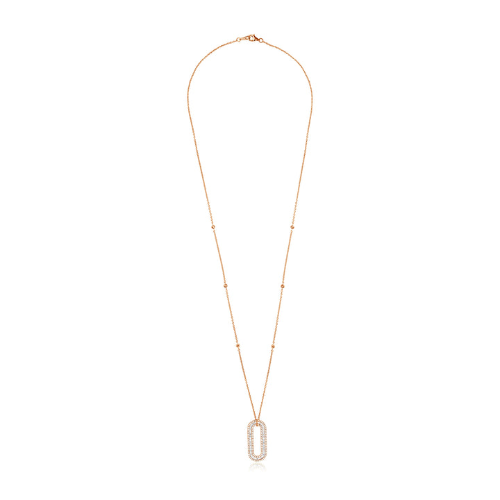 Rose Gold Diamond Statement Pendant