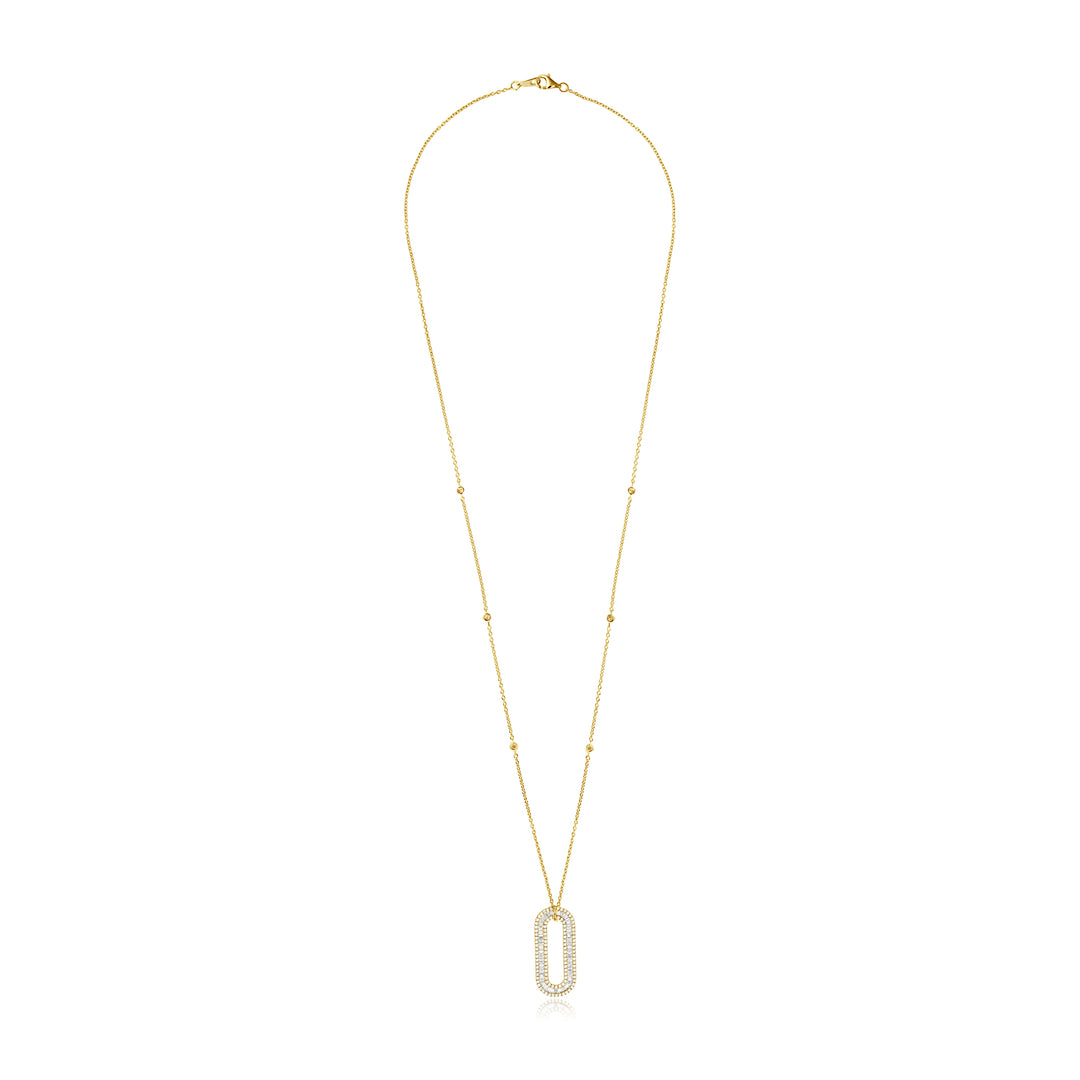 Yellow Gold Diamond Statement Pendant