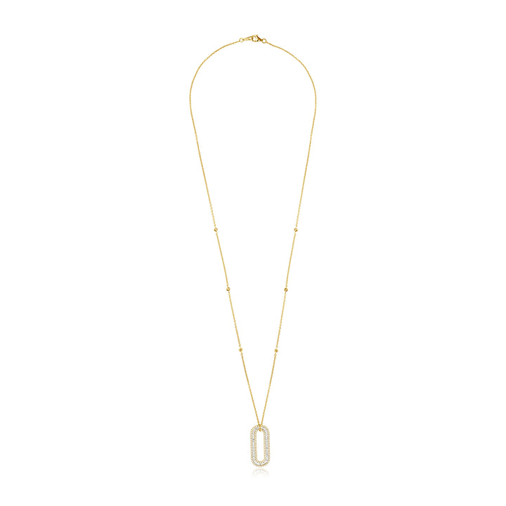Yellow Gold Diamond Statement Pendant