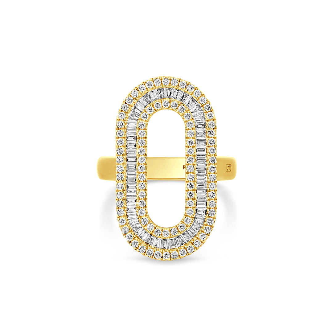 Yellow Gold Diamond Statement Ring