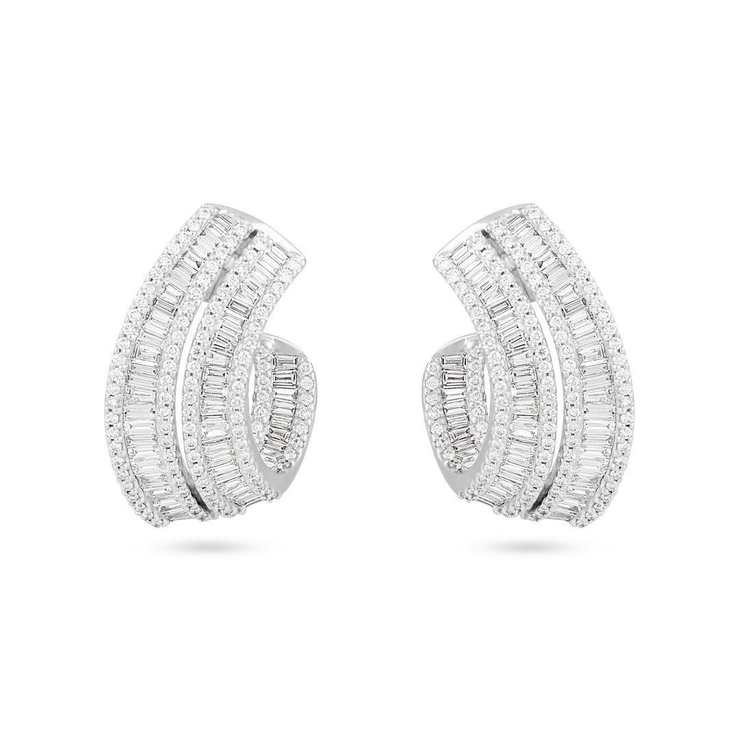 White Gold Diamond Earrings