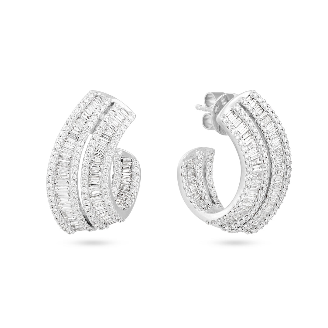 White Gold Diamond Earrings