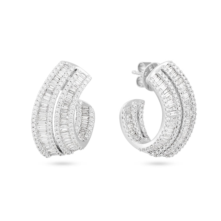 White Gold Diamond Earrings