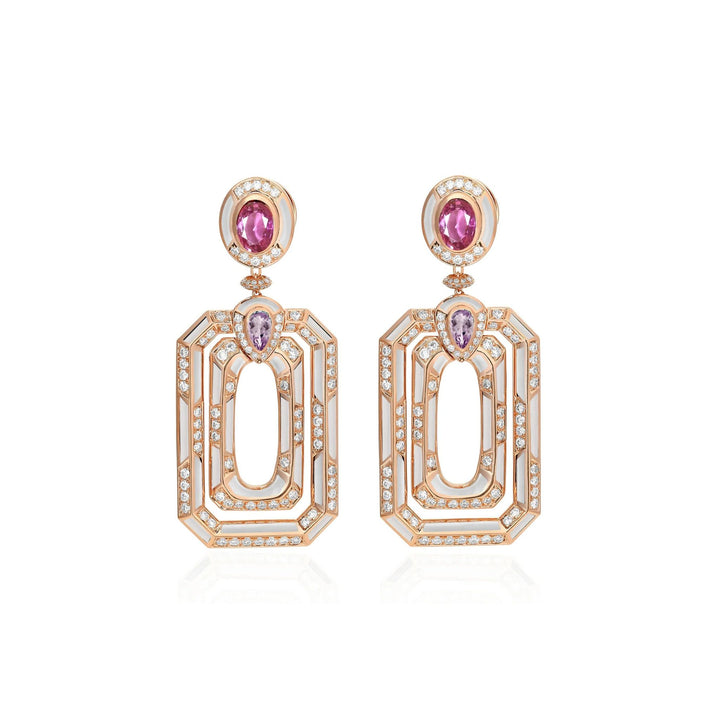 Rose Gold Diamond Earrings