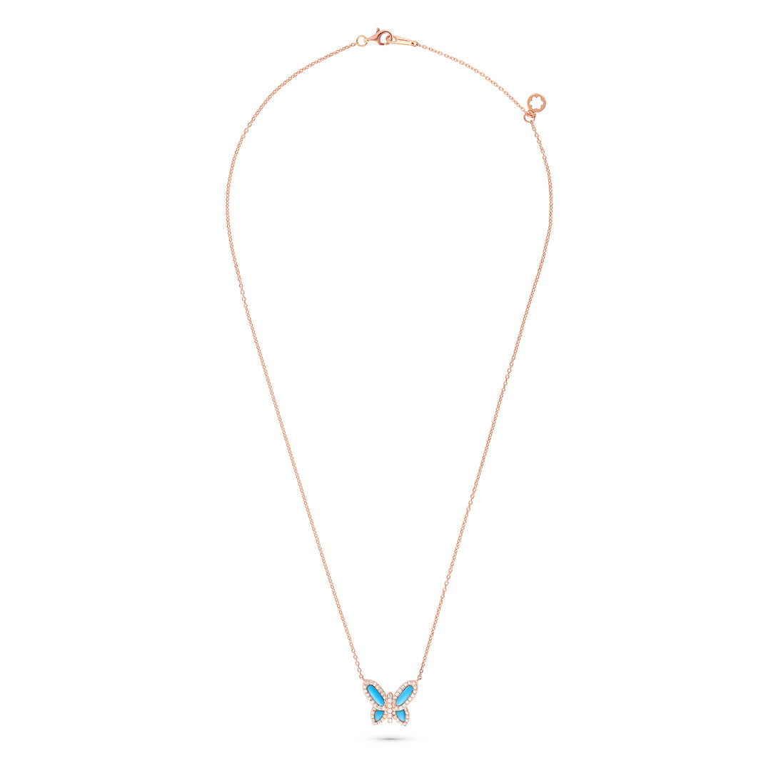 Turquoise Butterfly Pendant 