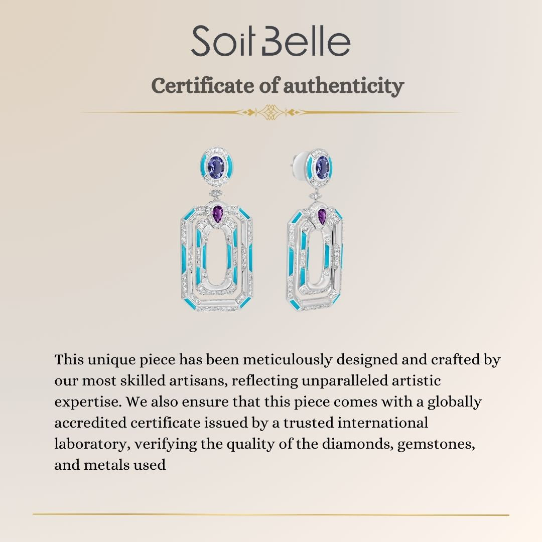 white Gold Diamond Earrings