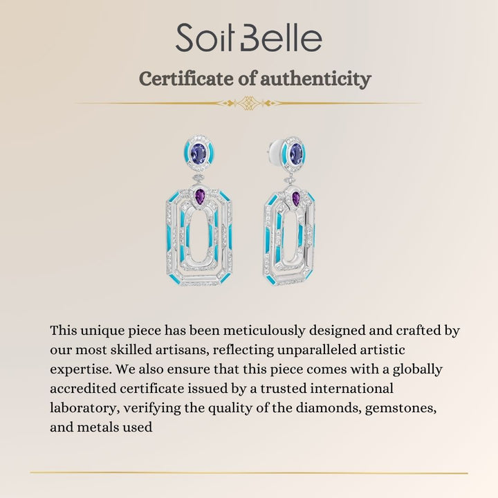 white Gold Diamond Earrings