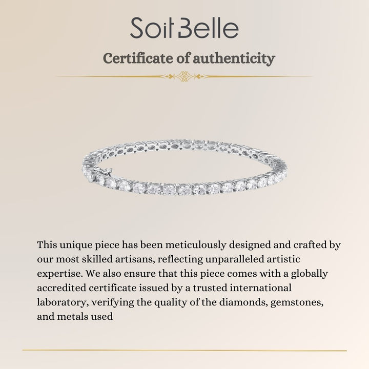 Oval-cut diamond tennis bangle in 18K gold