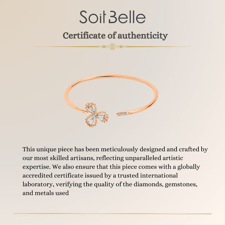 Ronza Rose Gold Diamond Bangle