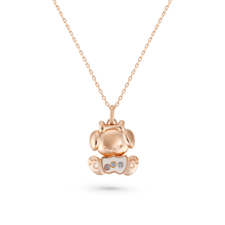 ICONS Rose Gold Diamond Doll Pendant