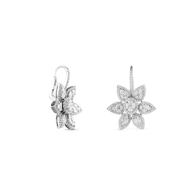 Soit Belle White Gold Flower Diamond Earring.