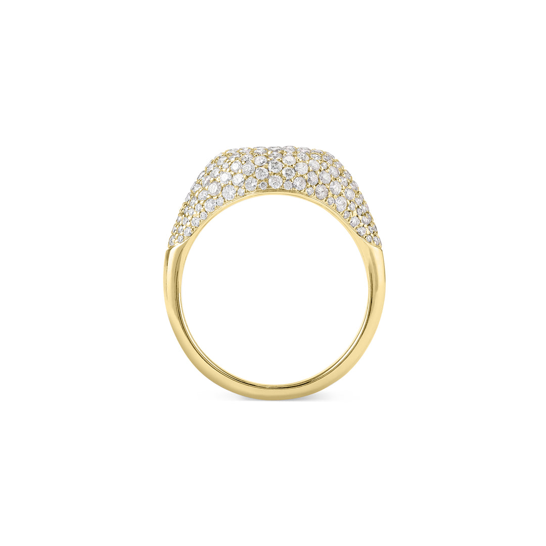 ETOILE Yellow Gold Pavé Pinky ring