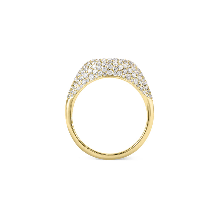 ETOILE Yellow Gold Pavé Pinky ring