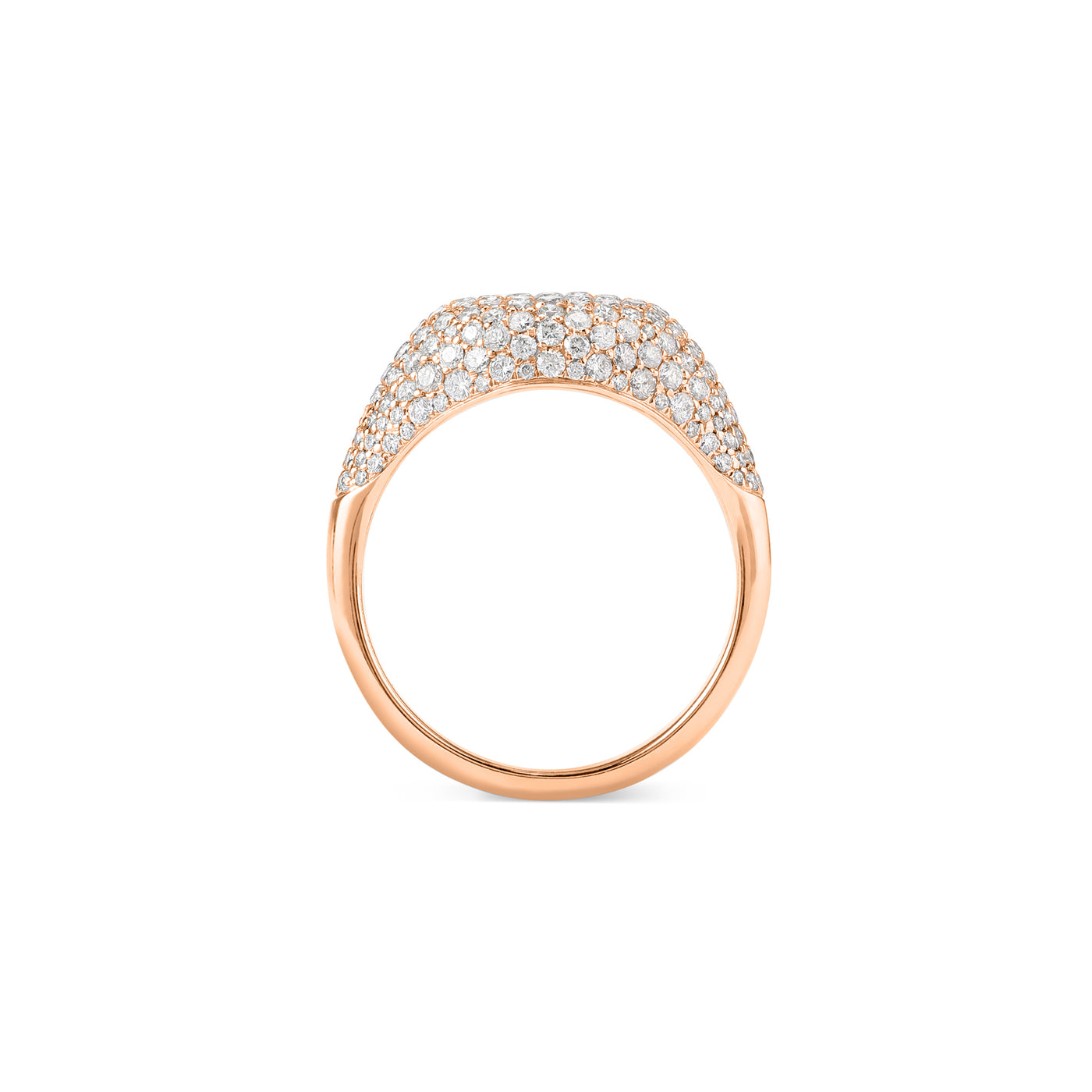 Rose Gold Pavé Pinky ring