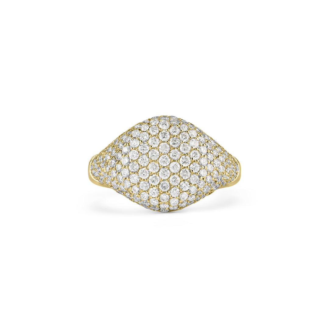 ETOILE Yellow Gold Pavé Pinky ring
