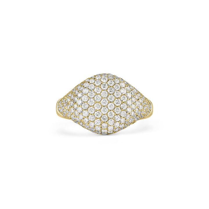 ETOILE Yellow Gold Pavé Pinky ring