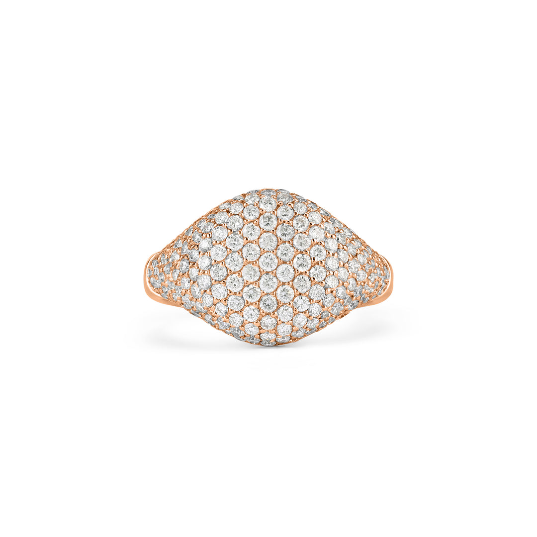 Rose Gold Pavé Pinky ring