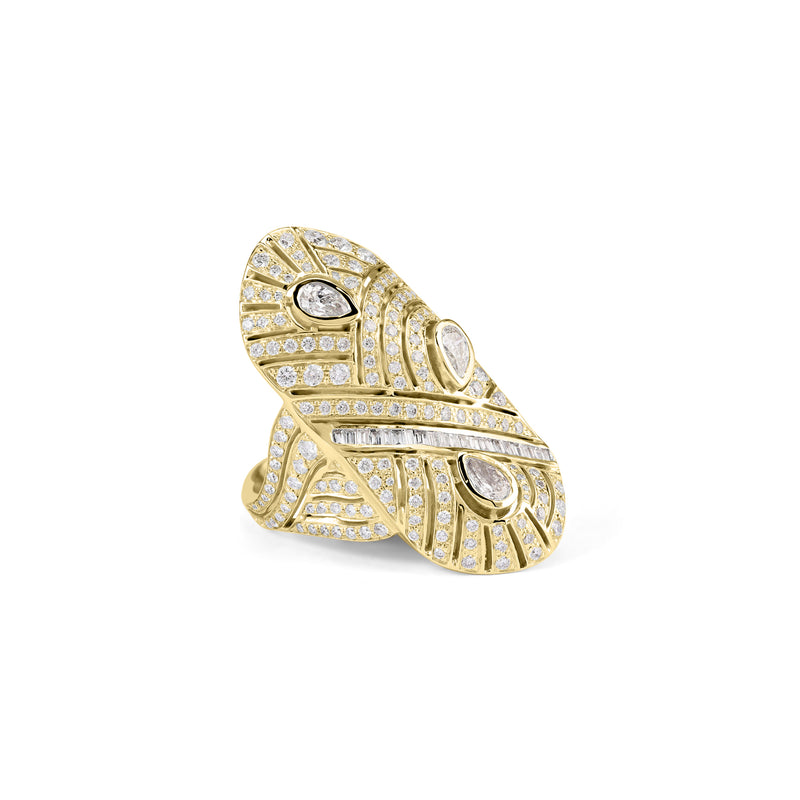 VISTA Yellow Gold Vital Source Diamond Ring